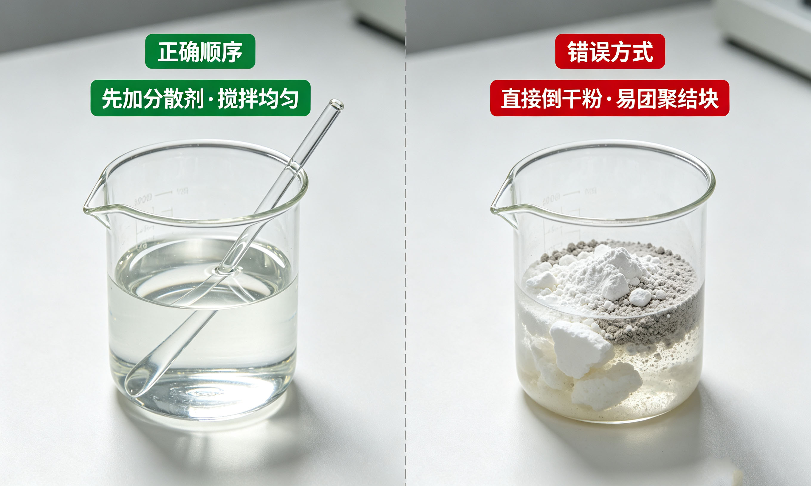 油墨分散剂先溶后加添加工序对比