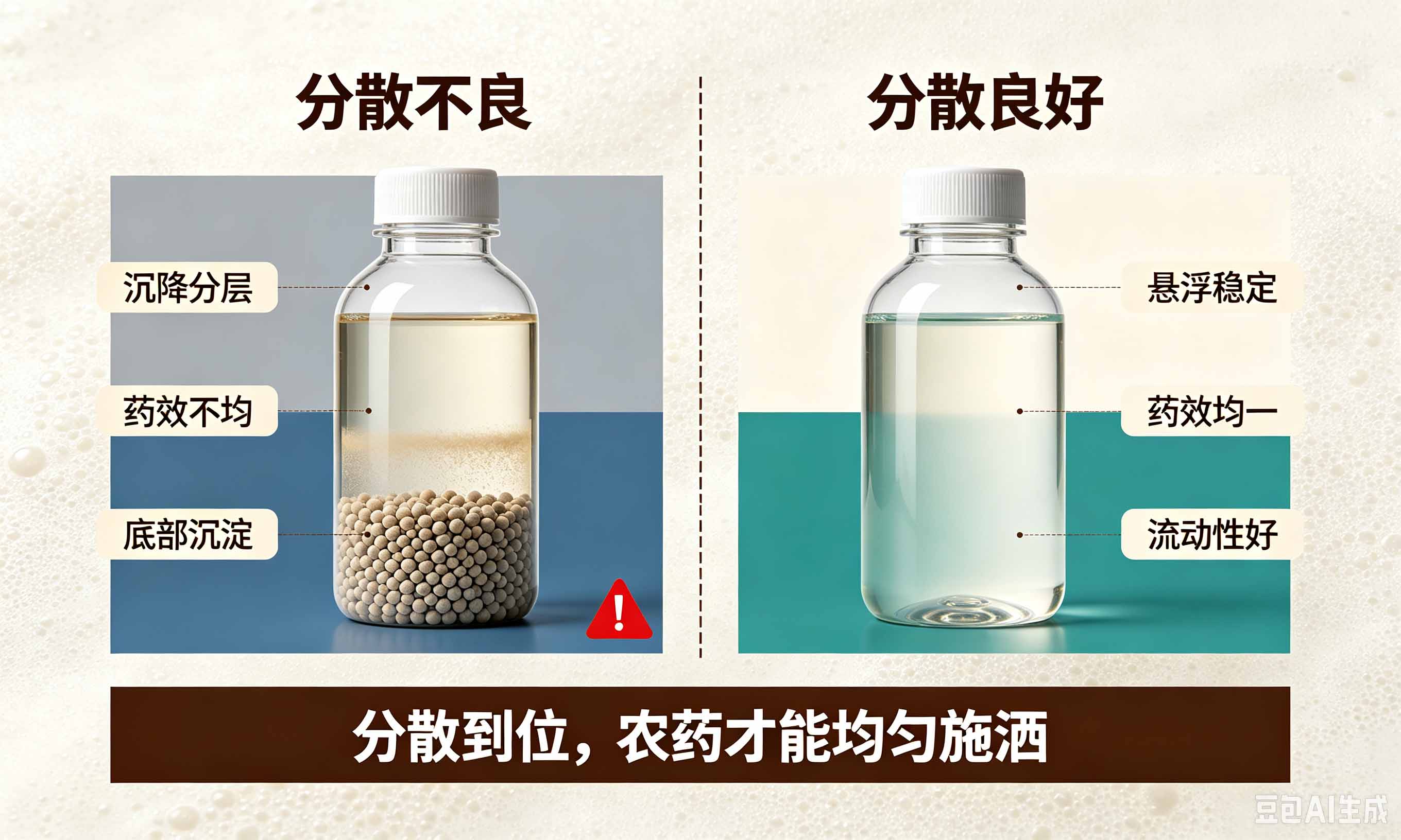农药分散剂对悬浮剂分散稳定性的影响对比