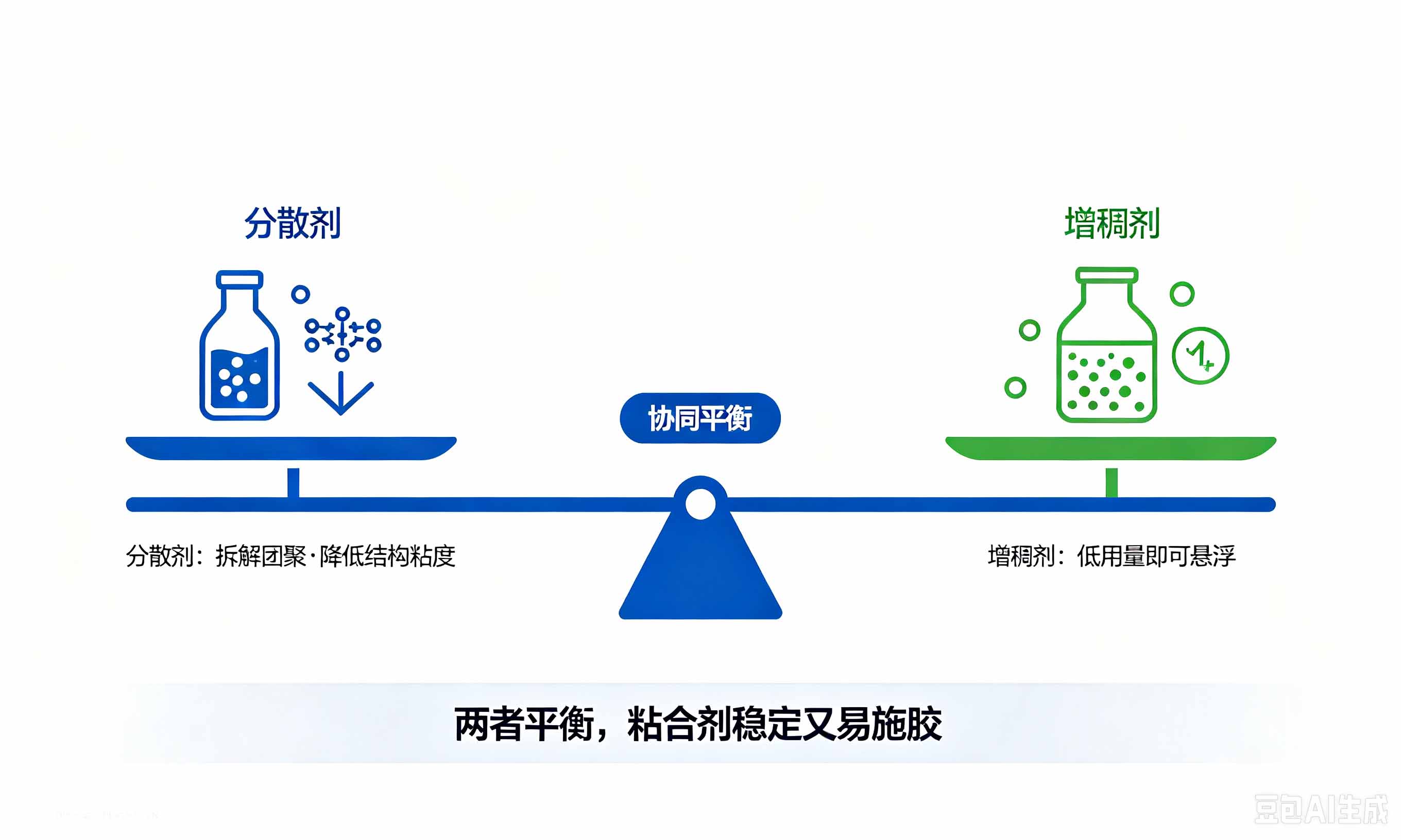 粘合剂分散剂与增稠剂协同平衡