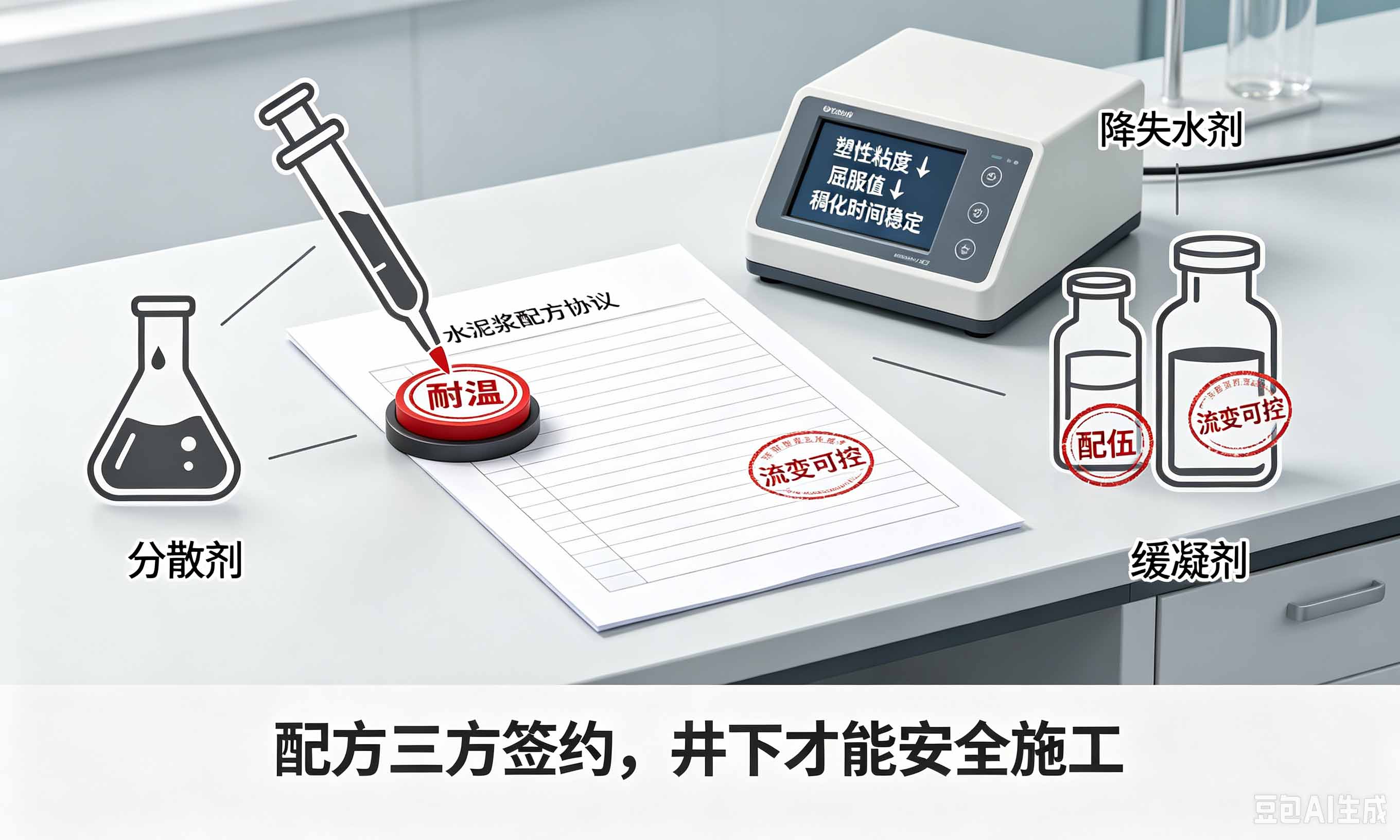 油井水泥分散剂配伍性协议示意
