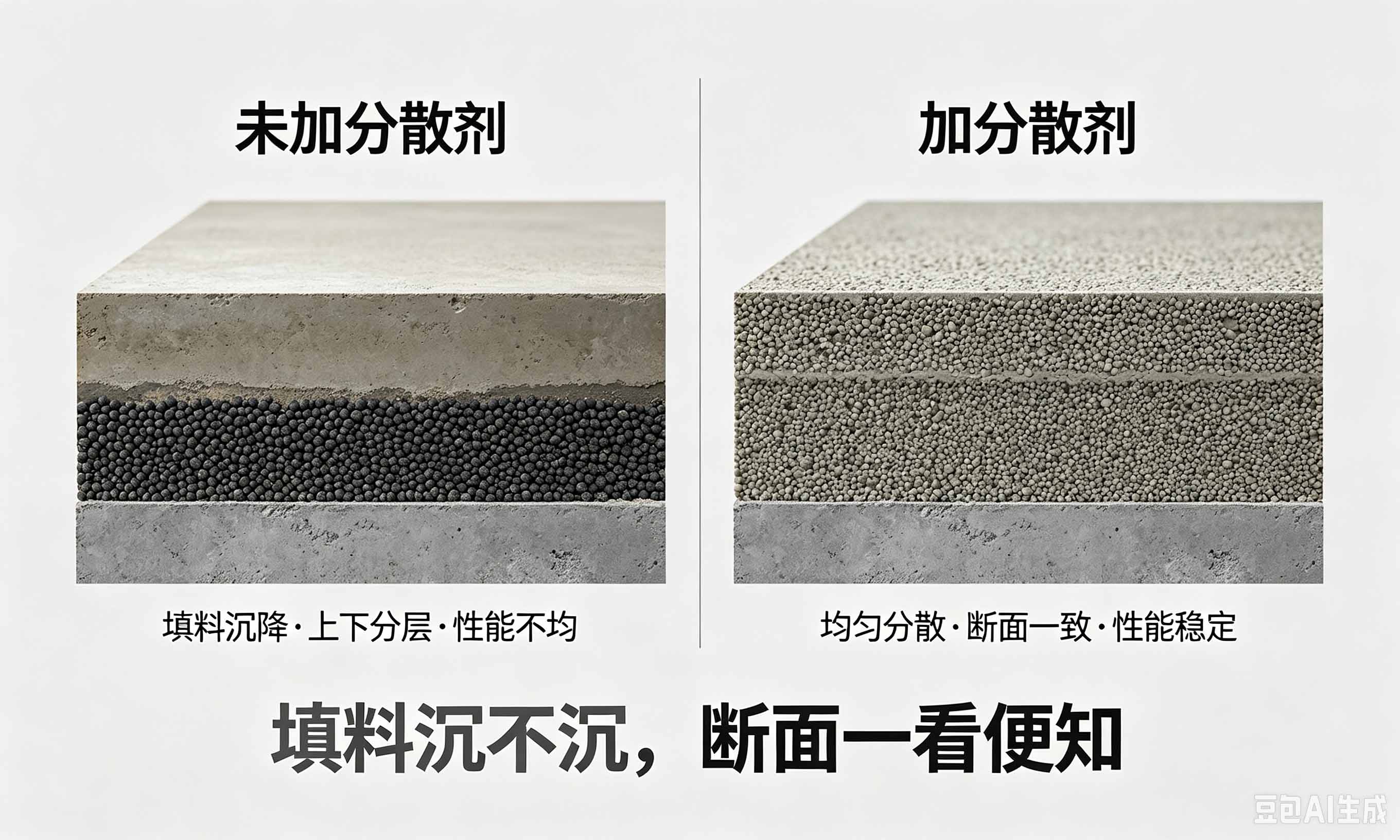 环氧树脂分散剂填料沉降对比