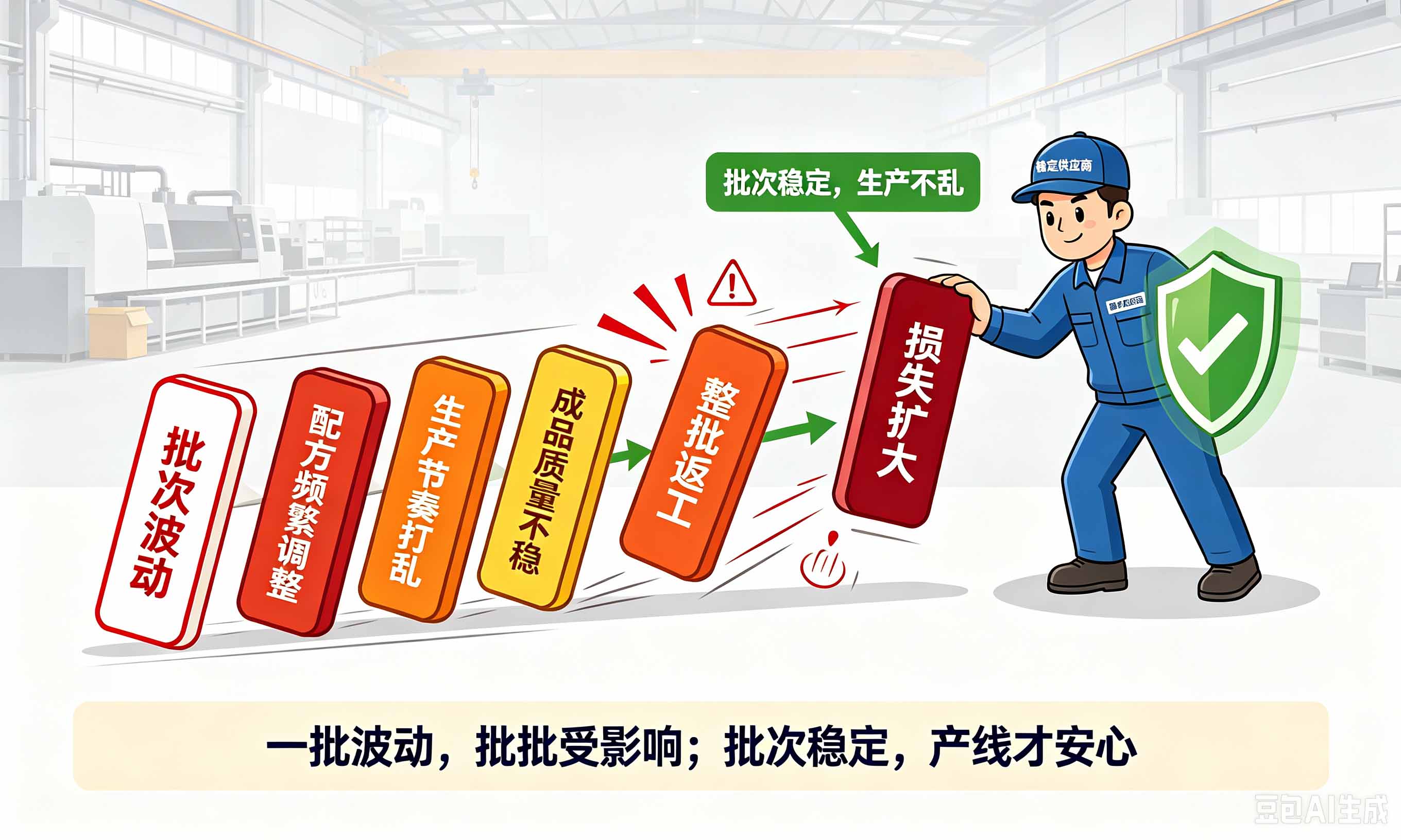 胶水分散剂批次稳定性多米诺