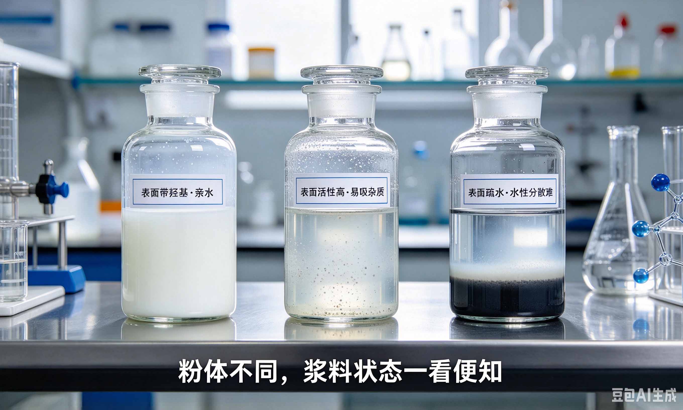 陶瓷材料分散剂不同粉体浆料状态