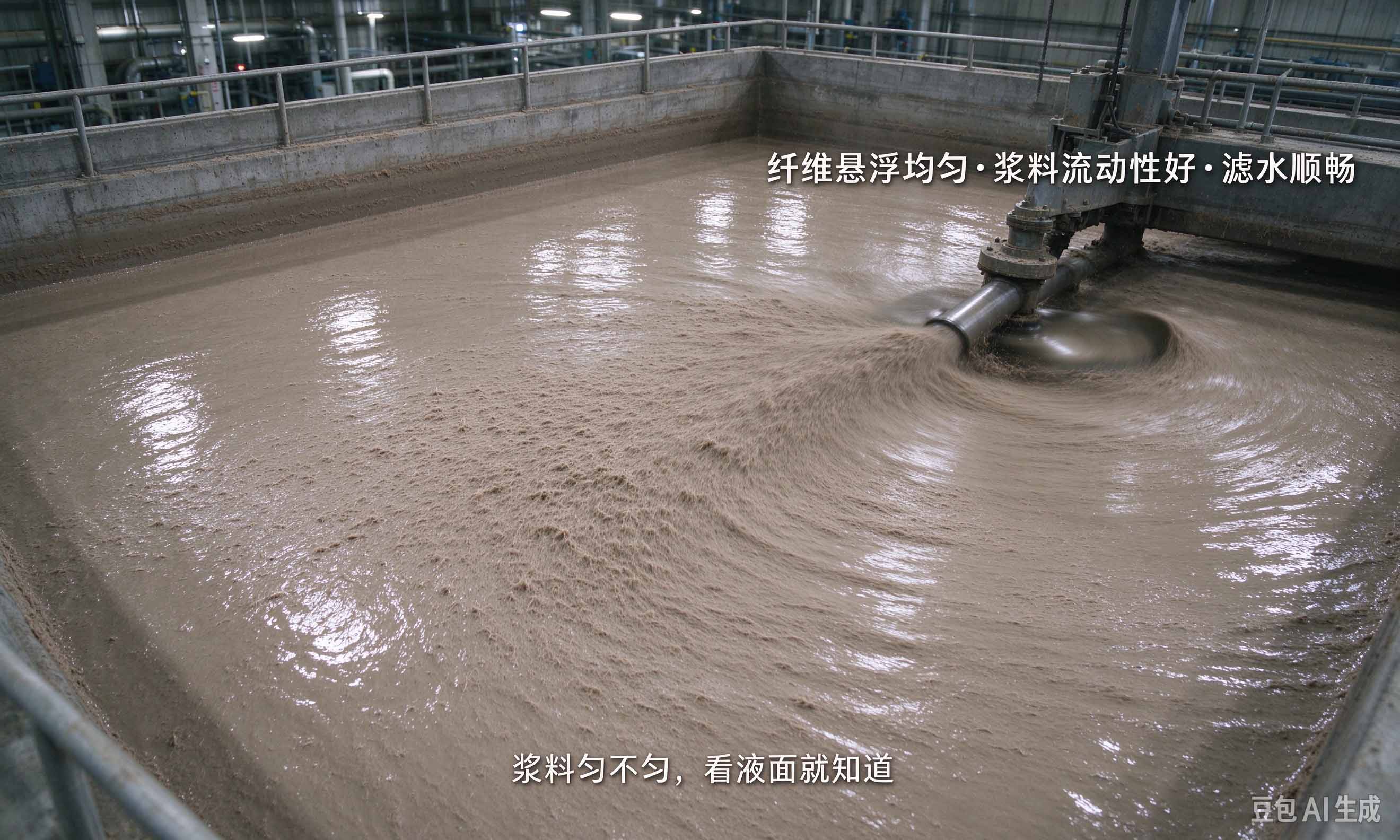 制浆分散剂浆池纤维悬浮状态