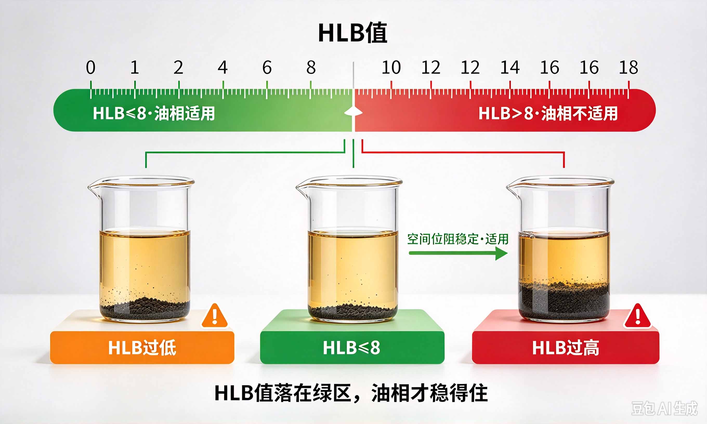 钻石粉分散剂油相HLB值窗口