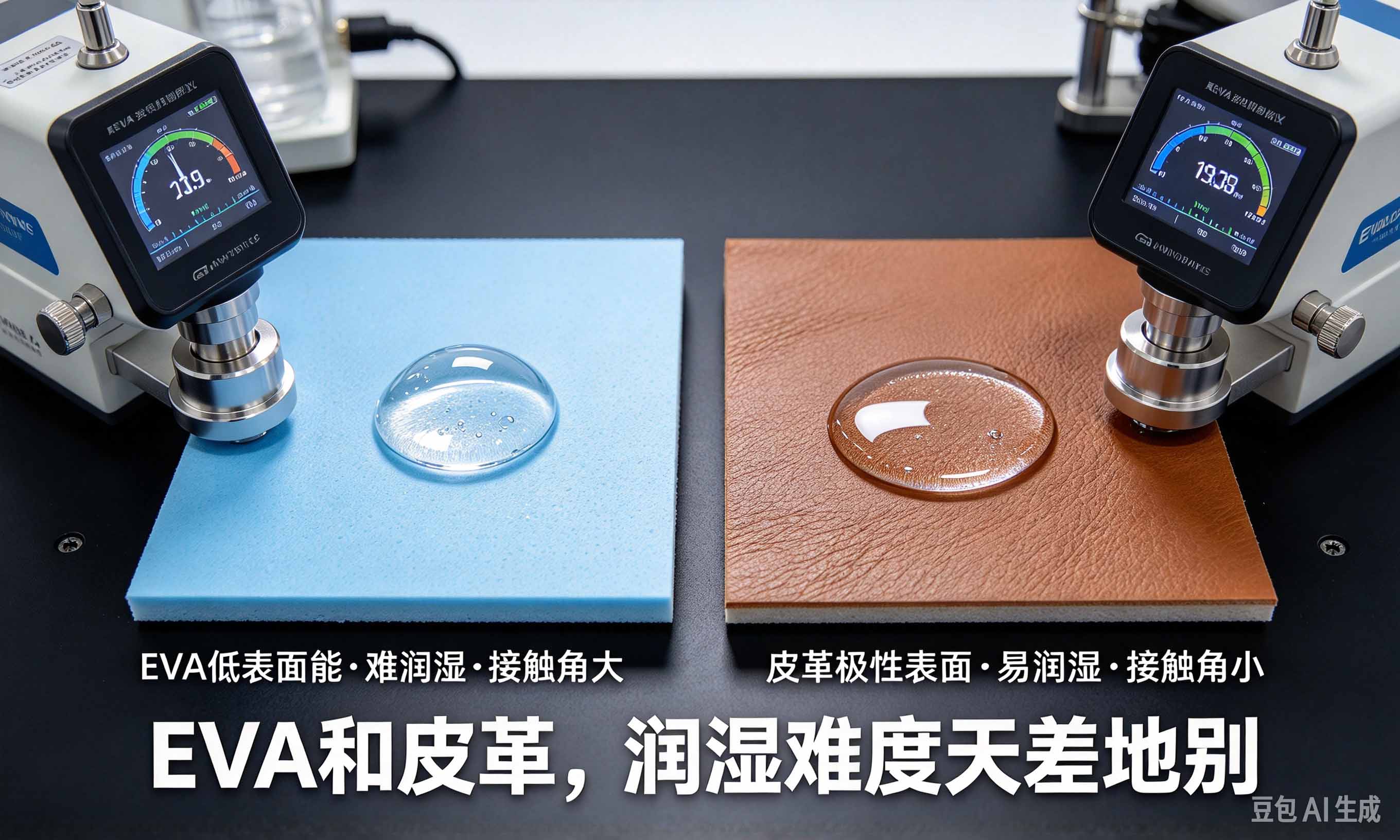 水性鞋材分散剂EVA皮革润湿对比