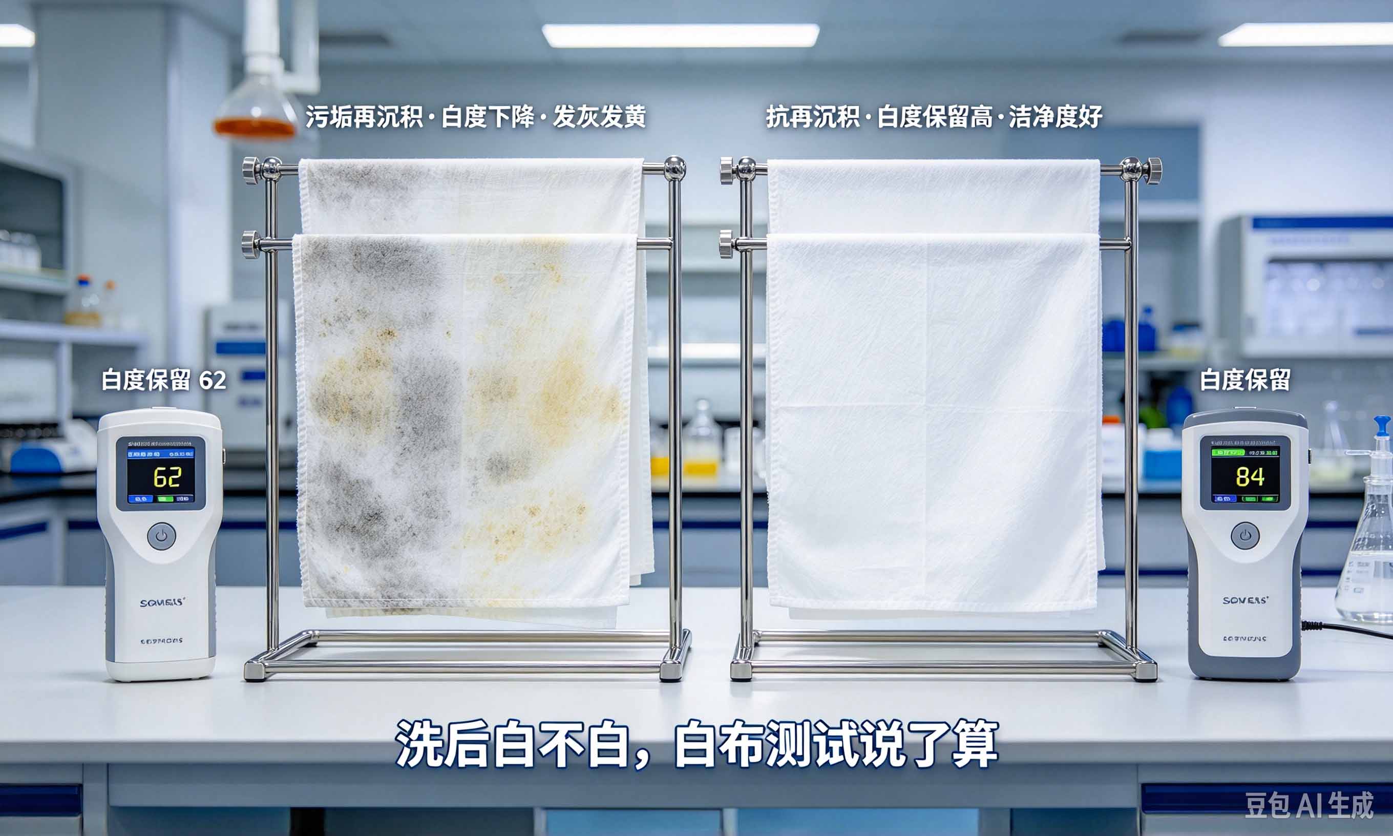 洗涤分散剂白布抗再沉积测试