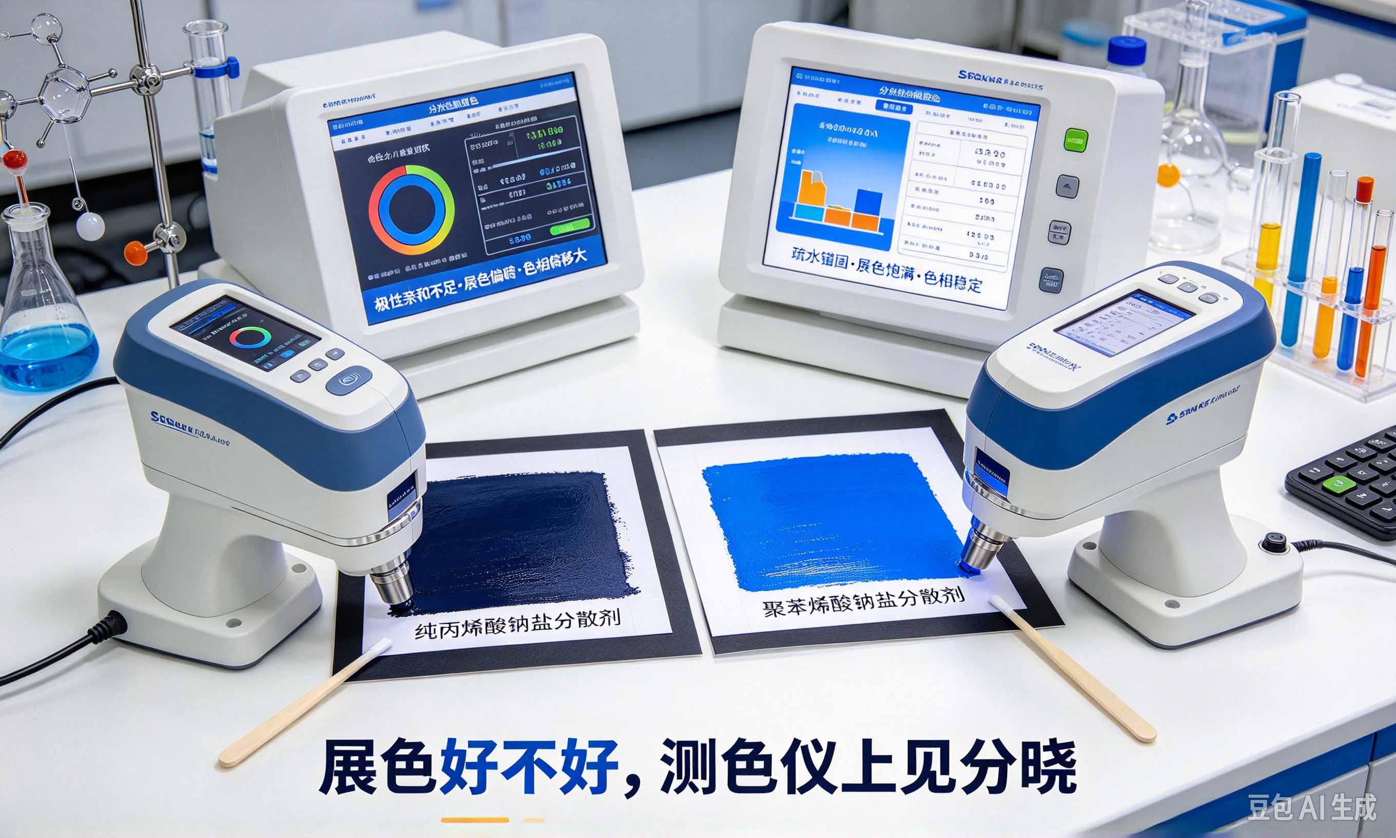聚苯烯酸钠盐分散剂展色测色对比