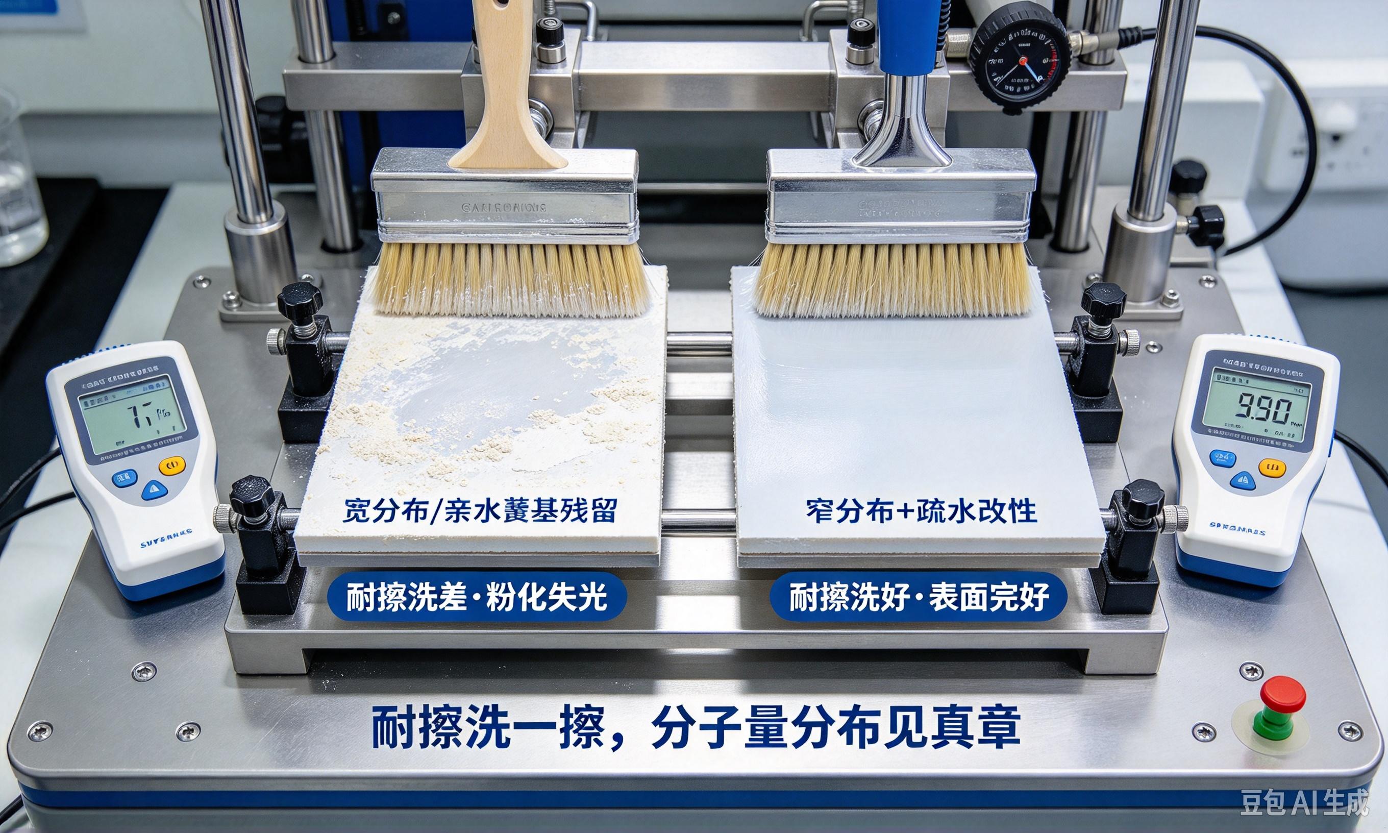 聚丙烯酸分散剂耐擦洗对比
