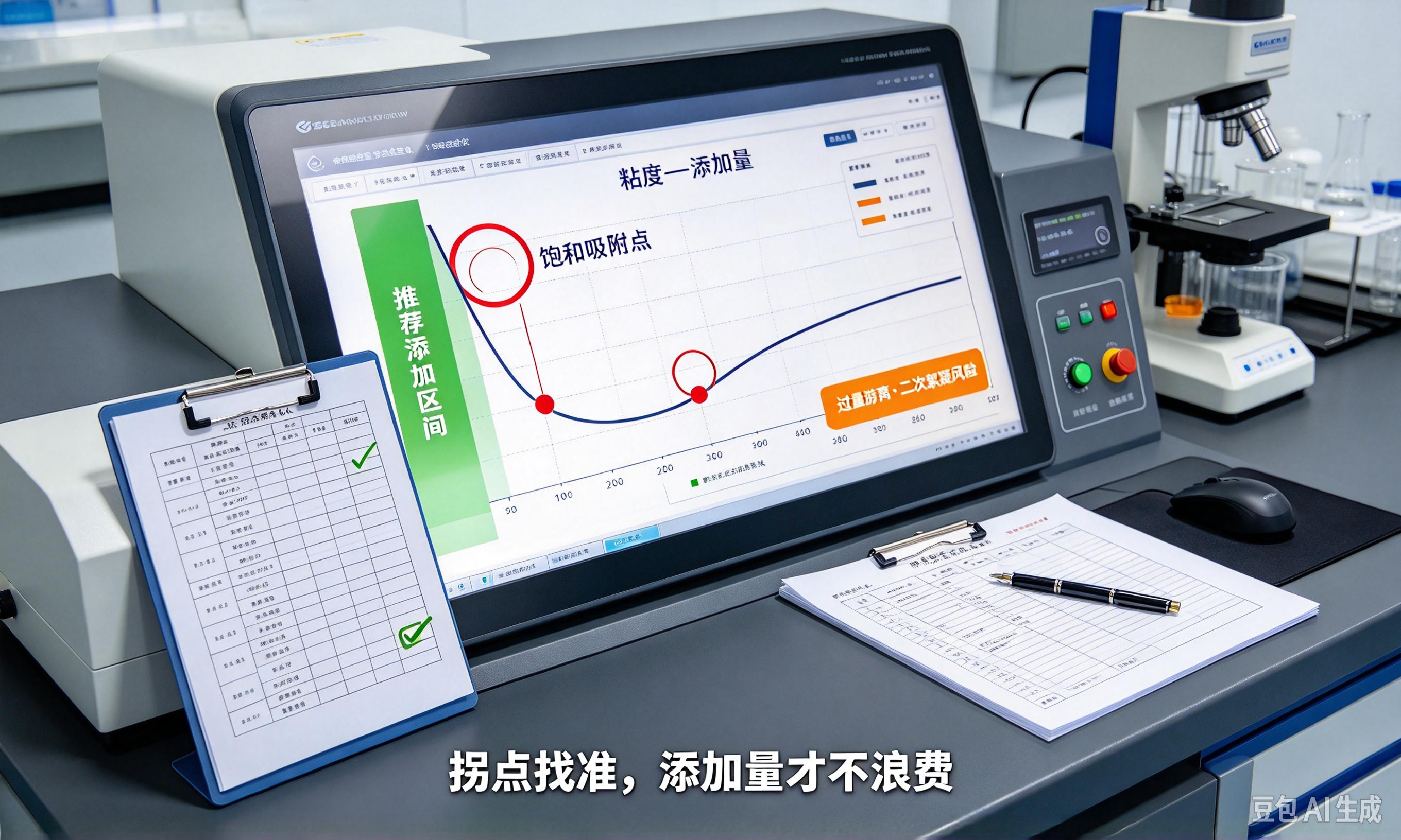 聚丙烯酸分散剂降粘曲线拐点