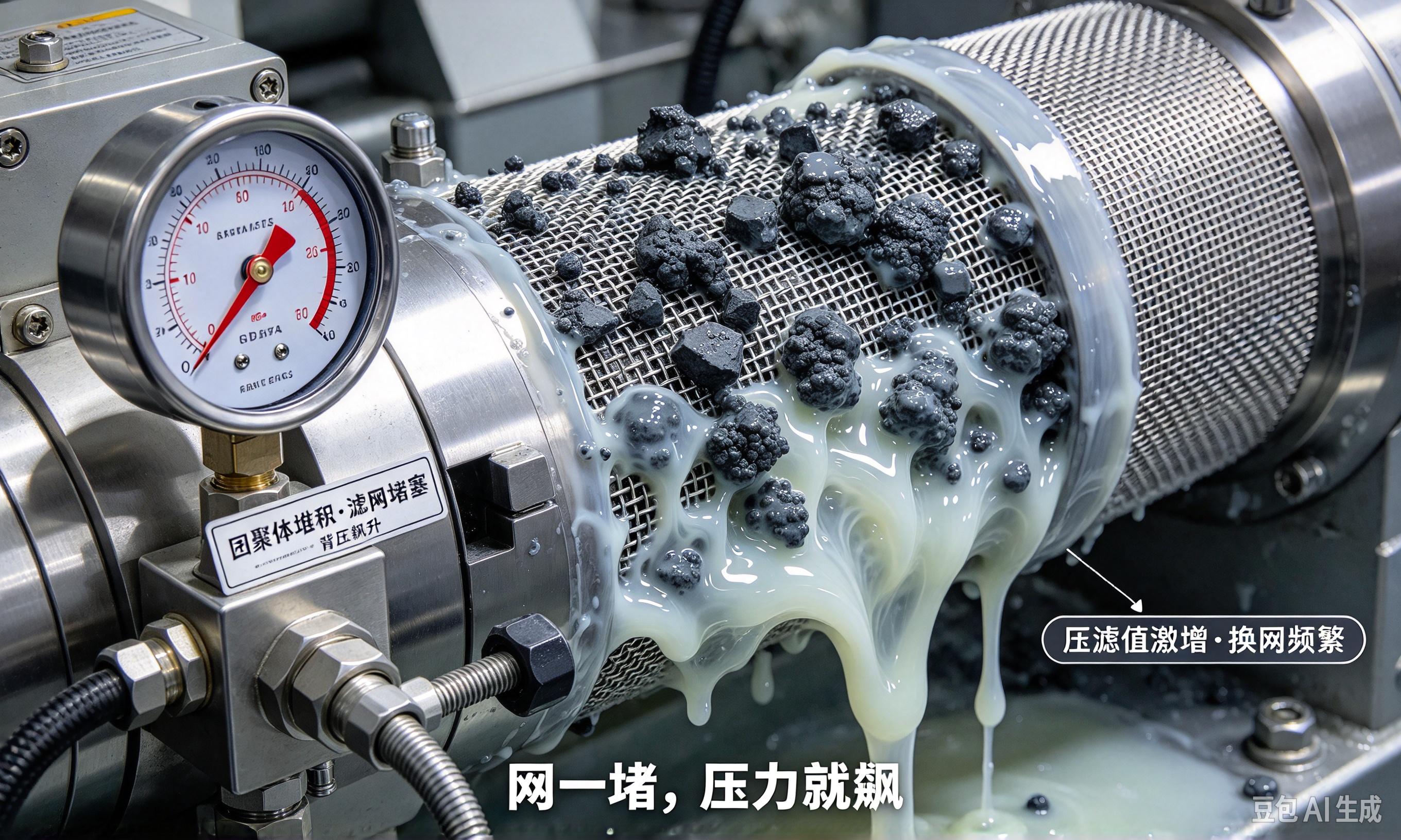 色母粒超分散剂滤网团聚堆积