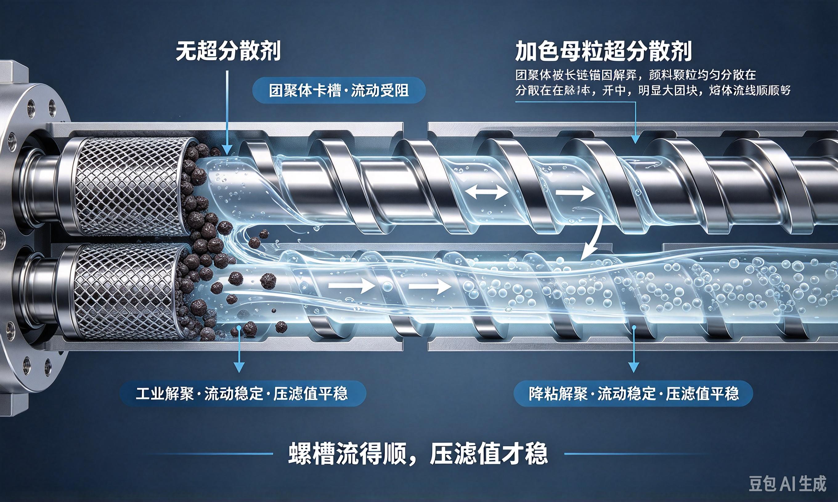 色母粒超分散剂双螺杆熔体流动